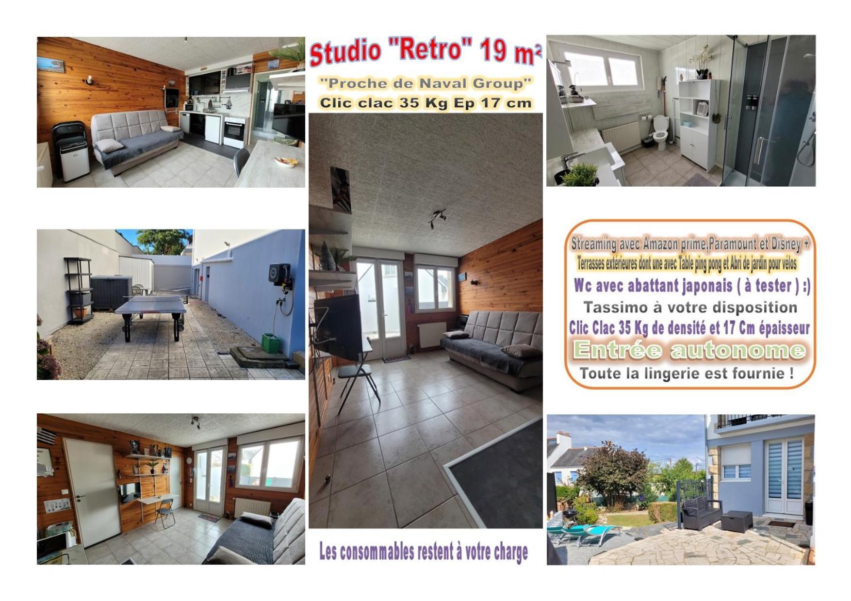 Studio 19 M² avec cuisine d'appoint et proche de tout Lanester Chambre photo